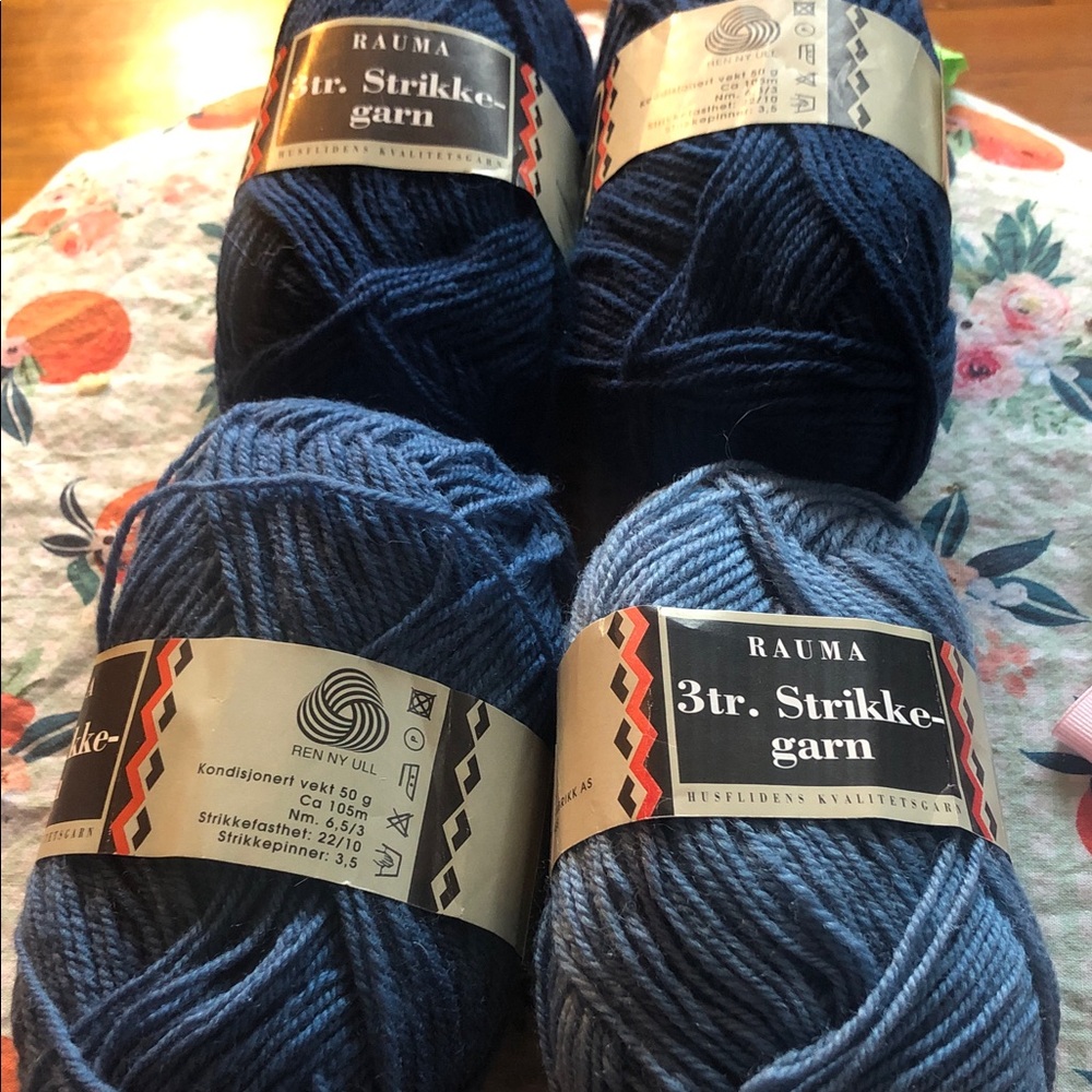 3tr. Strikkegarn Premium Knitting Yarn - Navy Blue